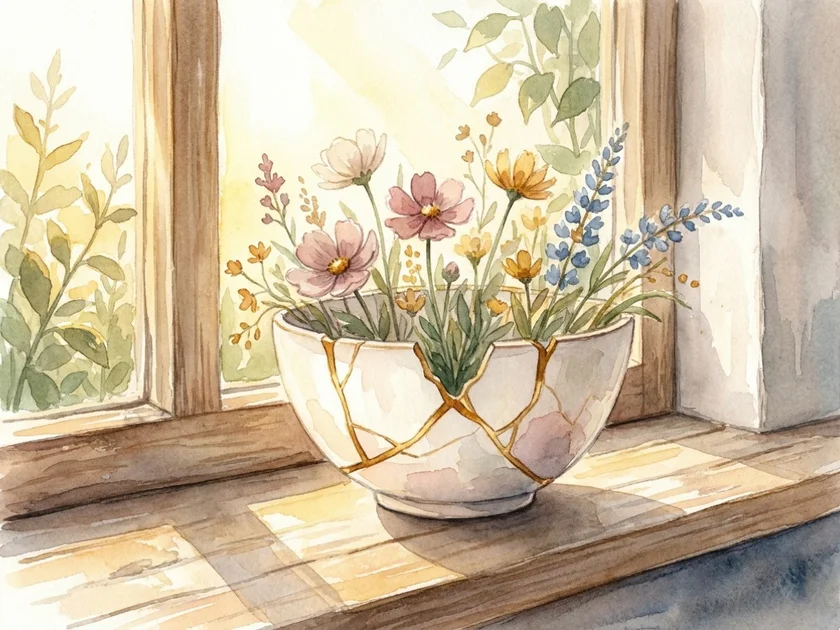 บาดแผลไม่ใช่ตำหนิ แต่คือลวดลายทองคำ | ปรัชญา Kintsugi เยียวยาใจ